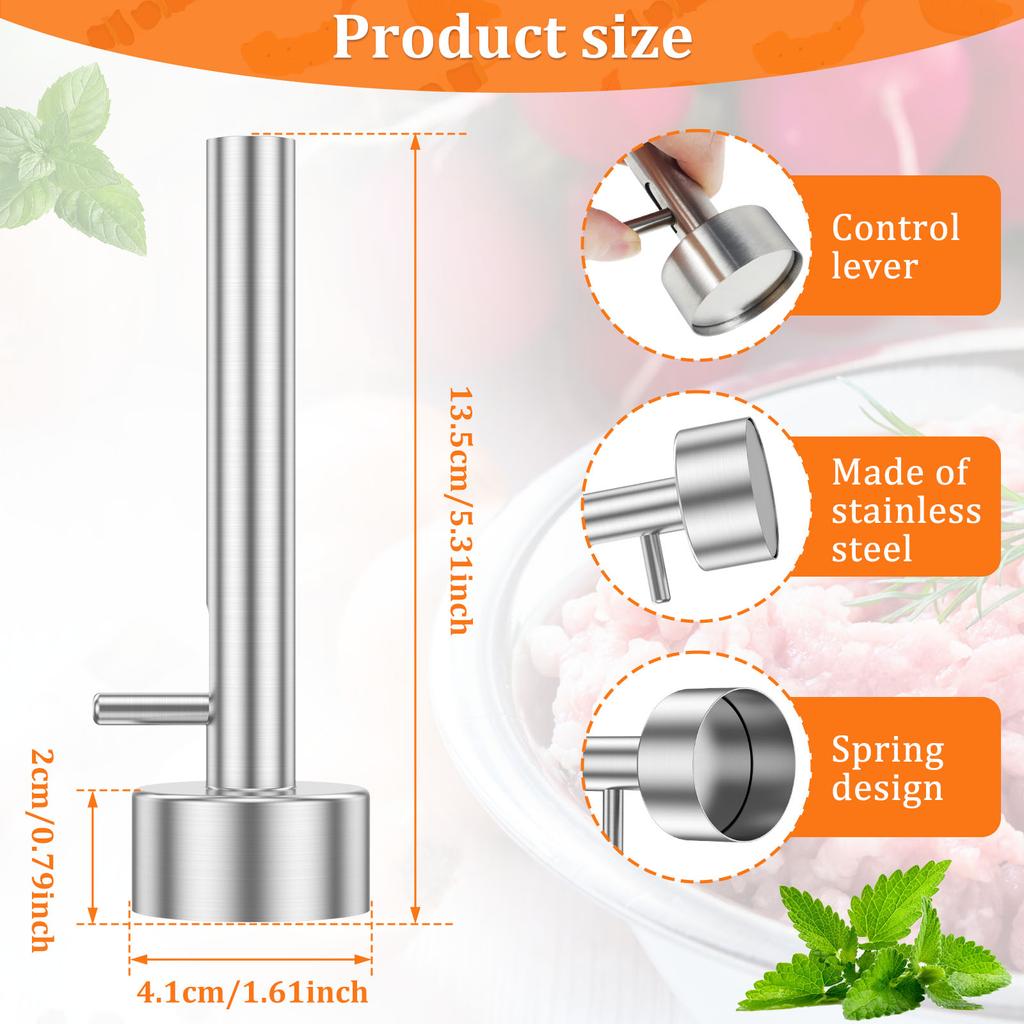 Инструменты для приготовления фрикаделек из фалафеля Профессиональная ложка для приготовления фалафеля из нержавеющей стали Нелипкая форма для фалафеля Кухонные принадлежности