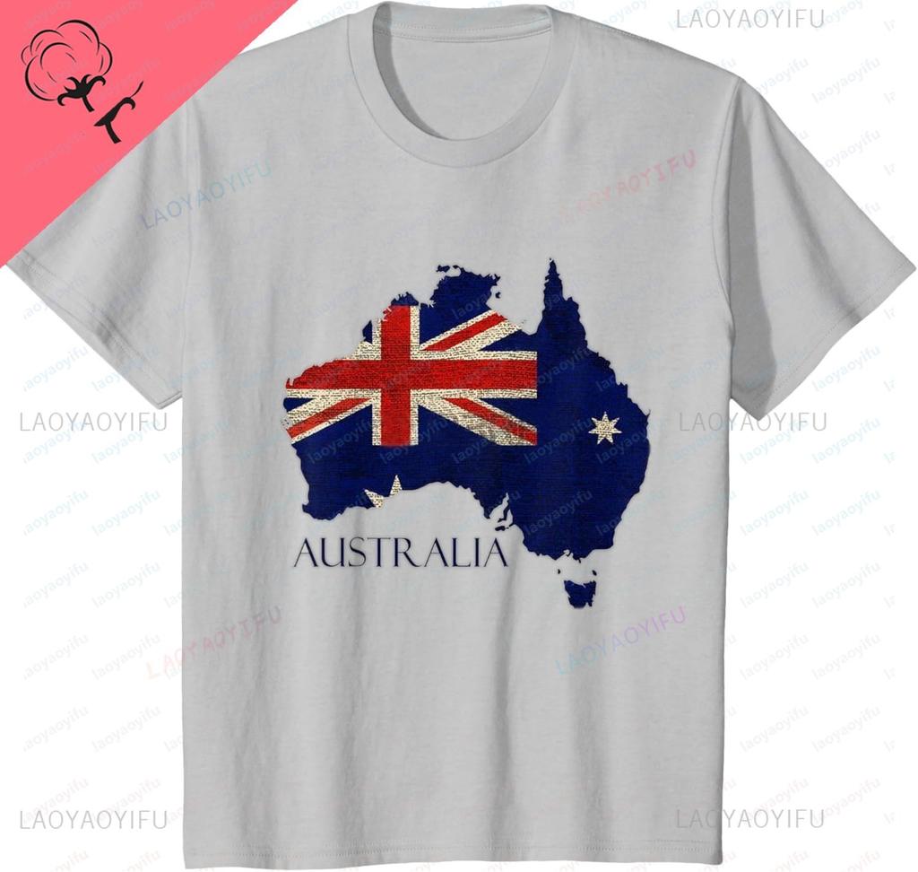 For Australian Flag Day Tshirt Unisex And Unisex Short Sleeves Breathable And Comfortable Cotton Personalized Clothing