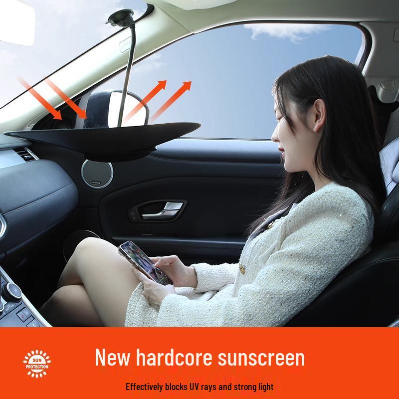 Car Sunshade with Suction Cup: Side Window Heat Insulation & Sun Protection Curtain