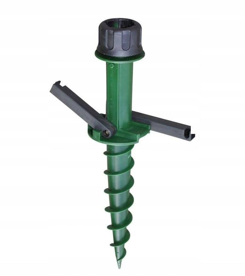 Solid Screw-In Garden Umbrella Holder with Stake