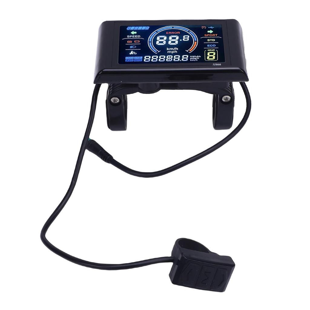 Electric Bike LCD Display with NFC Function Waterproofing Connector High Definition LCD Screen