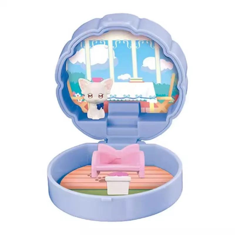 Оригинальные игрушки-гашапоны Pretty Cure Precure Шкатулка для макияжа Дом Фигурка из аниме Модель Украшения Игрушки