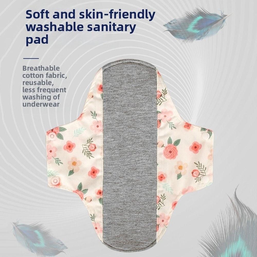 Graphene Washable Sanitary Napkins Leak Proof Menstrual Cloth Pads Breathable Panty Liner  Night