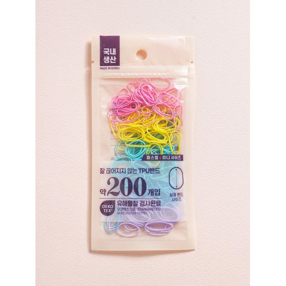 Daiso Mini Tpu Band 200 шт. Пастельный