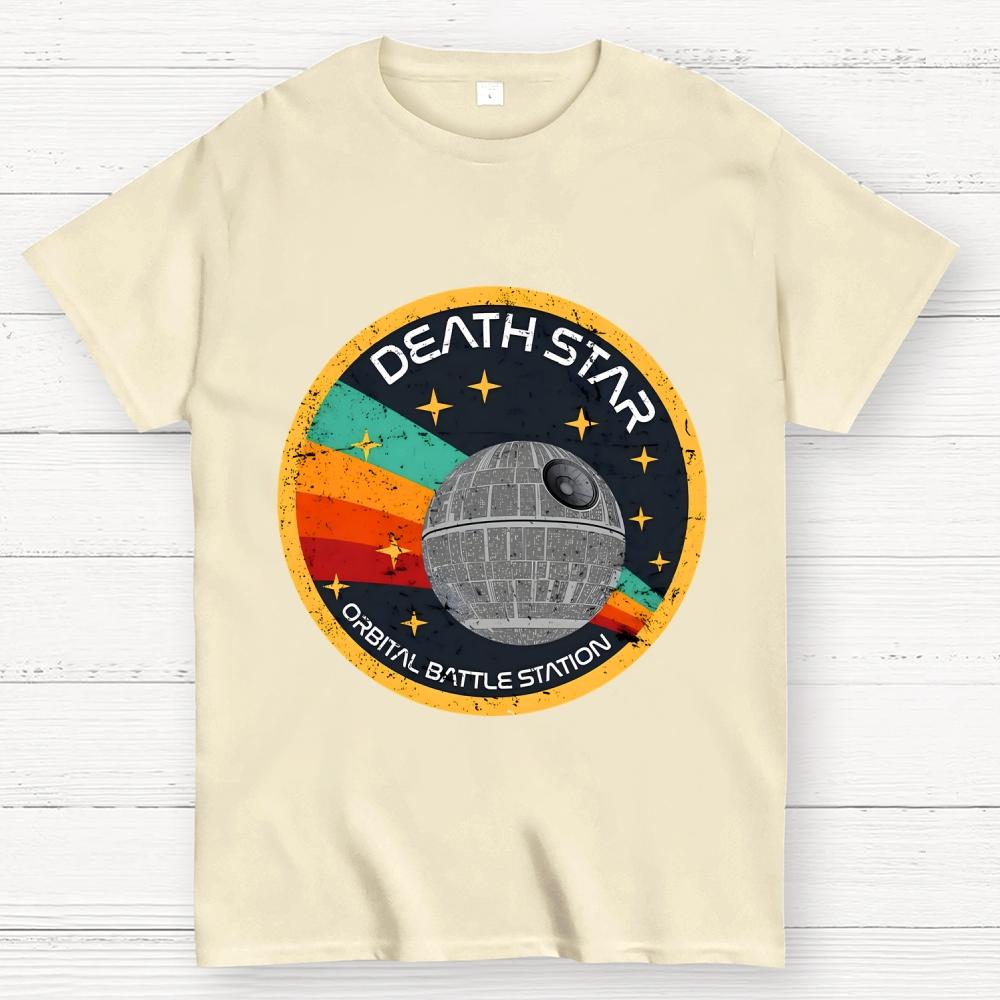 Orbital Battle Station Unisex 100% Cotton Summer Casual Cool Loose T-Shirt