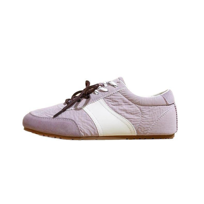 Кроссовки женские в стиле балеток с плоской подошвой в стиле ретро, немецкие, новые, 2025 года, дышащие и легкие, с двойной шнуровкой, в цвет кэжуал Forrest Gum