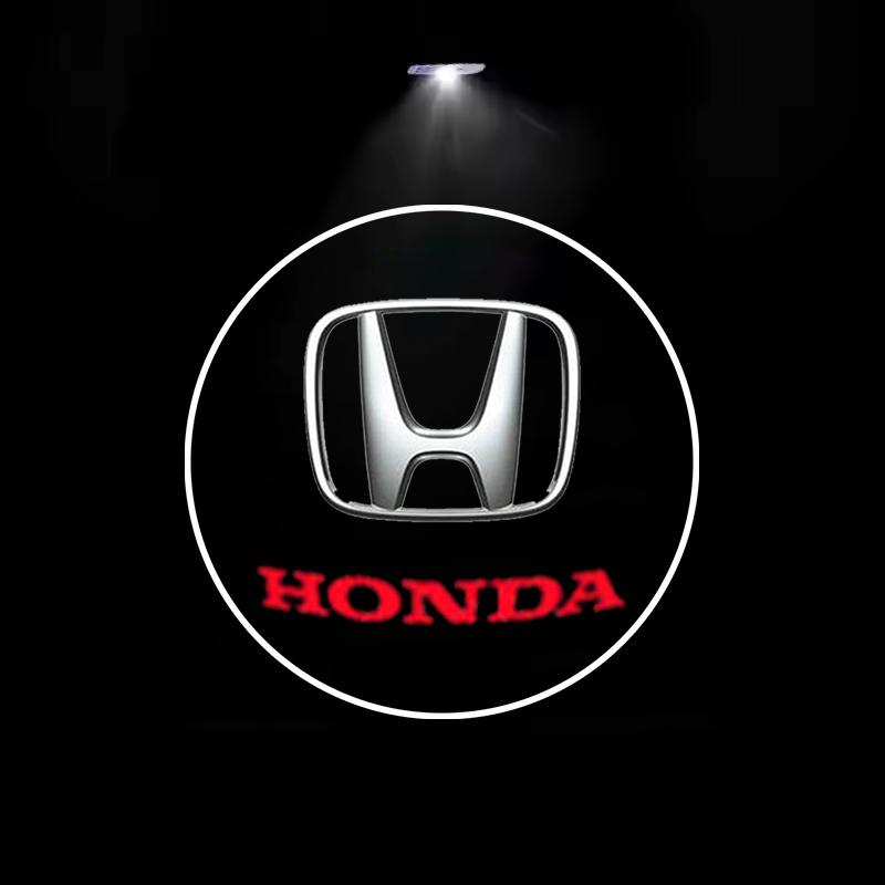 HD Подсветка приветствия на дверь автомобиля Беспроводной проектор Индукционная лампа Для Honda Jazz Fit Avancier Crv Accord VTEC City Prelude Mugen Power