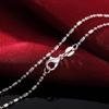 Bamboo Link 16-30 Inch Necklace 925 Sterling Silver Fashion Jewelry