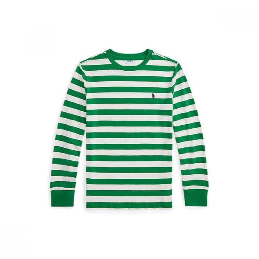 Polo Ralph Lauren Boys 8 18 Striped Cotton Long Sleeve Tee Cwpotshy8021241300