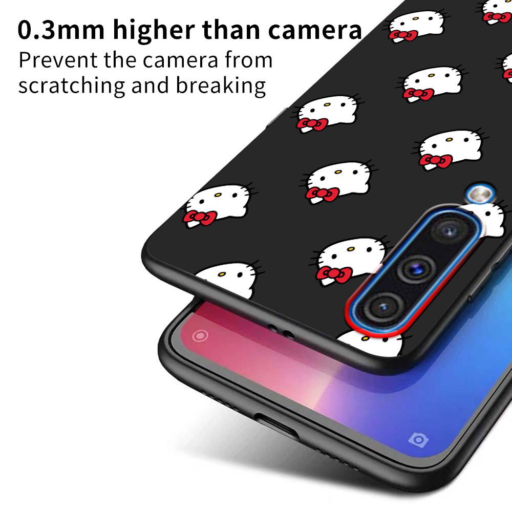 Cute Hello Kitty Case for Samsung Galaxy A03 A04s A20 A30 A20e A70 A70s A50 A40 A30s A50s A20s A10s A10 TPU Black Phone Cover