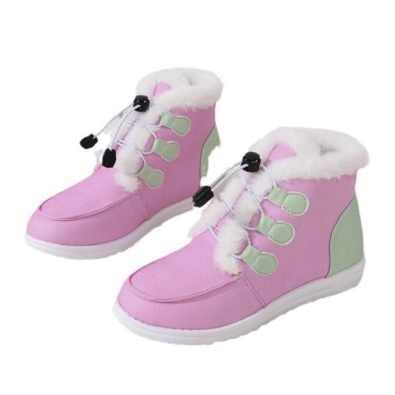 Large size high-top cotton shoes autumn new elastic strap wind women's shoes warm boots