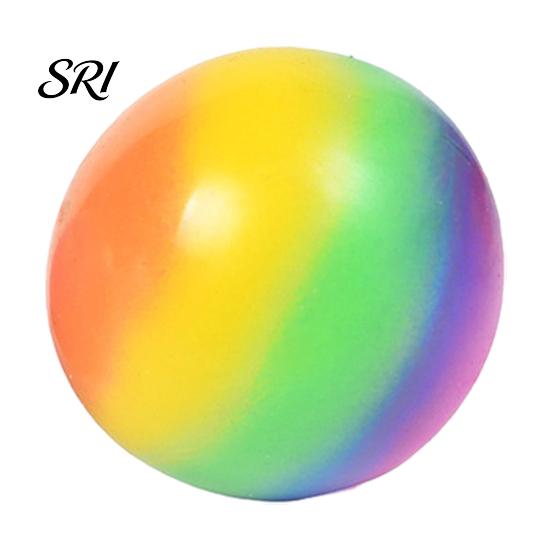 Stress Relief Gadget Rainbow Ball Squeeze Toy Slow Rising Colorful Flour Home Office Desk Decompression Tool Filled