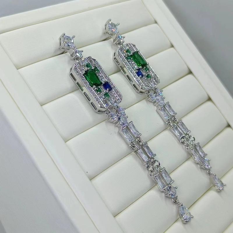 Sace Gems Классические серьги с цирконом из медного сплава для женщин, подарки на свадьбу