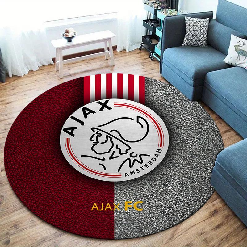 AFC Ajax Round Area Rug,Carpet Rug for Living Room Bedroom Sofa Playroom Decor,Non-slip Floor Mat