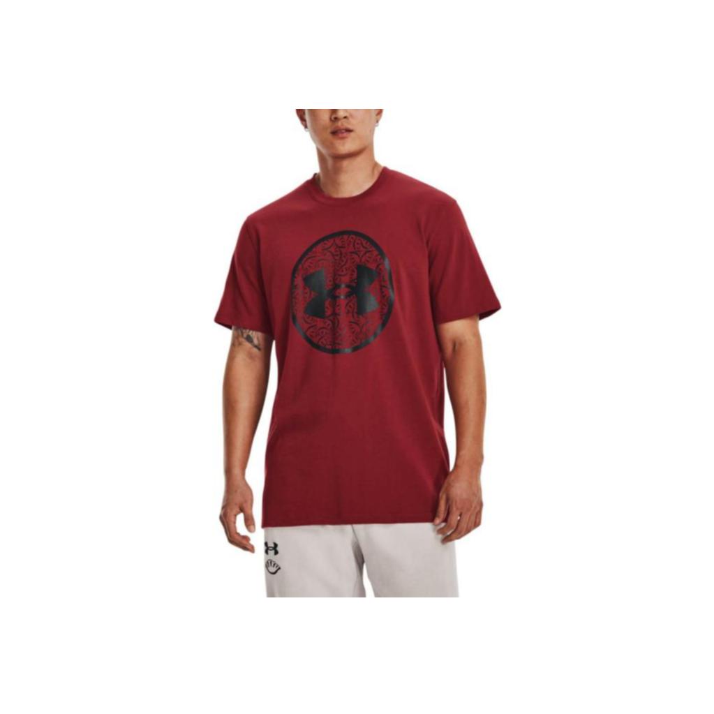 Under Armour New Spring Collection Fortune Coin Training Loose Short Sleeve T-Shirt Men Tops Red 1374713-610