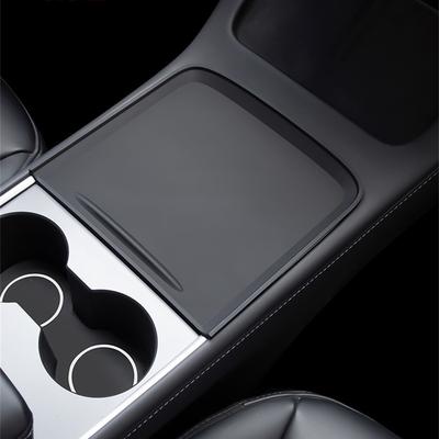 Для Tesla Model Y Model3 Силиконовый коврик против скольжения для центральной консоли Защитная пленка пуш-пул Противоскользящий коврик Аксессуары для интерьера автомобиля