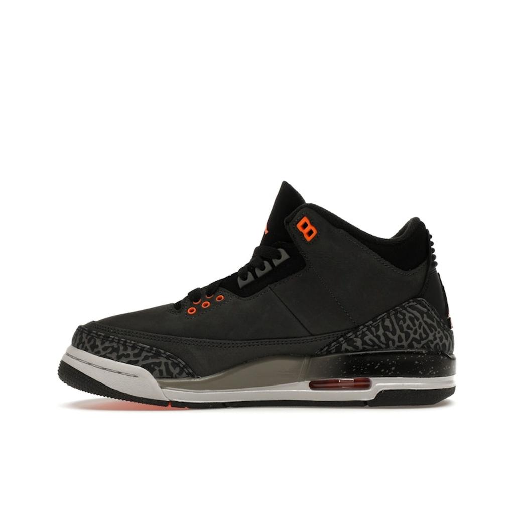 Детские кроссовки Air Jordan 3 Retro GS Fear 2023 Grey Night-Stadium Total-Orange DM0967-080