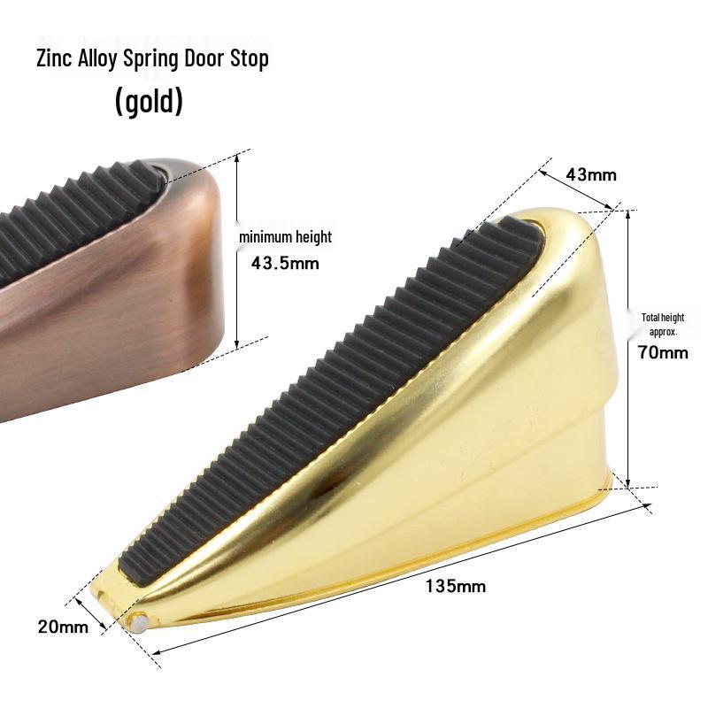 Пружинный противоударный дверной стопор и держатель с ветрозащитной клипсой