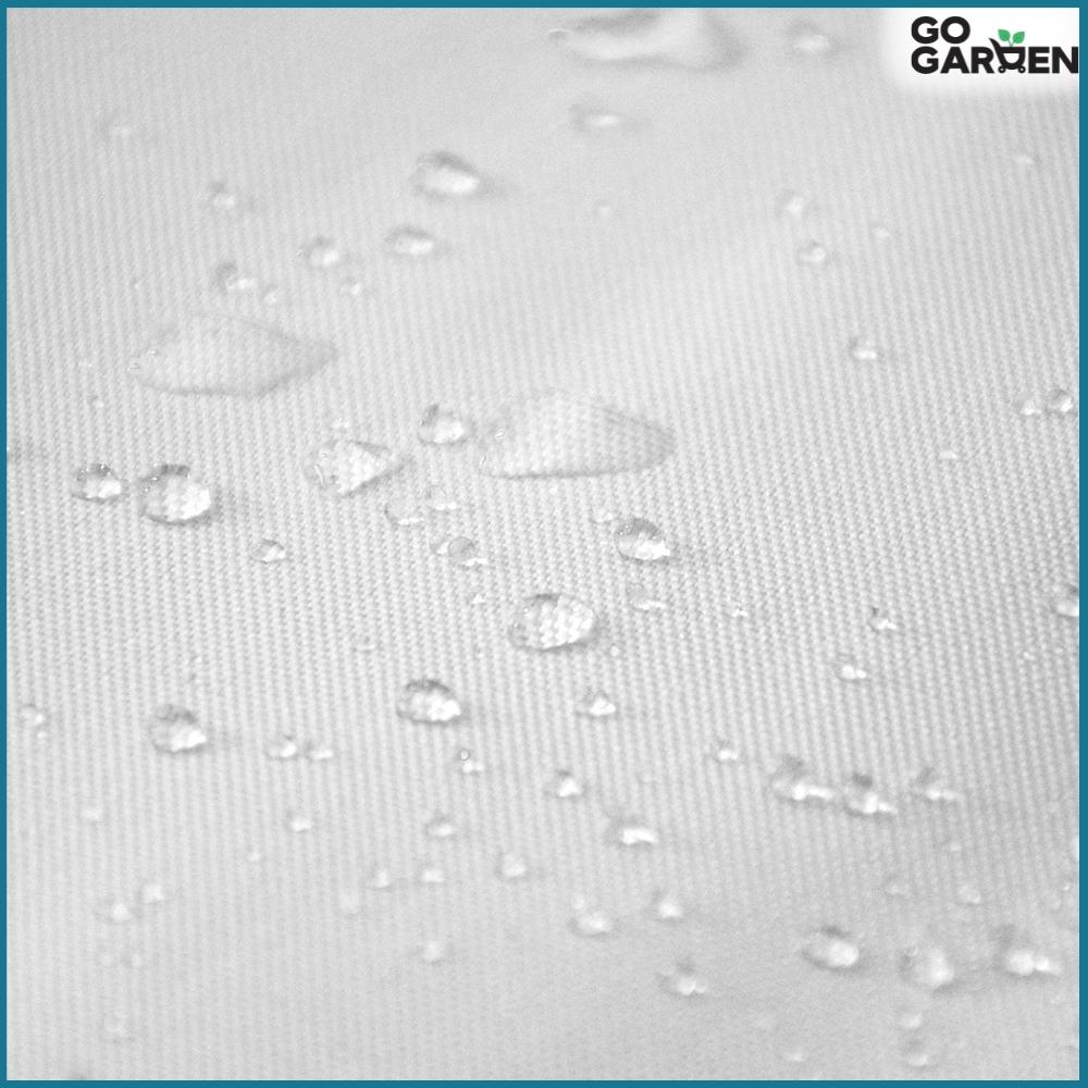 Sunshade sail, white triangle, shade, terrace, 3.6x3.6x3.6 m