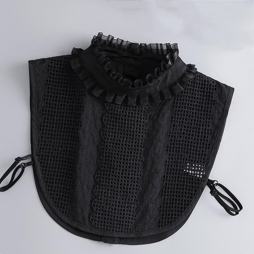 Women Lace Fake Collar Female Vintage Detachable Shirt Collar Neckwear False Collar Lapel Blouse Top Women Clothes Accessories
