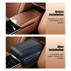 Car Armrest Storage Box Mat Leather and Memory Foam Car Center Console Cover Armrest Heighten Cover