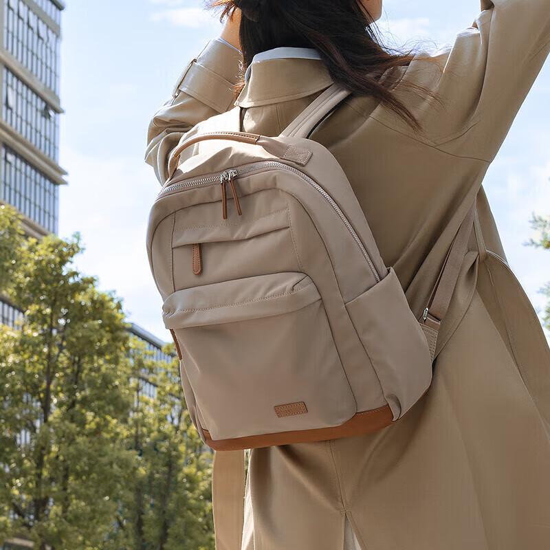 Laifu Business Travel 14-Inch Laptop Bag for Women, Korean Style Schoolbag with Large Capacity, Double Shoulder Backpack