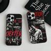 Декстер Морган Для IPhone 16 15 11 12 13 14 17 Pro Max PLUS Pro Мягкий Гофрированный Силиконовый Задний Чехол для Телефона