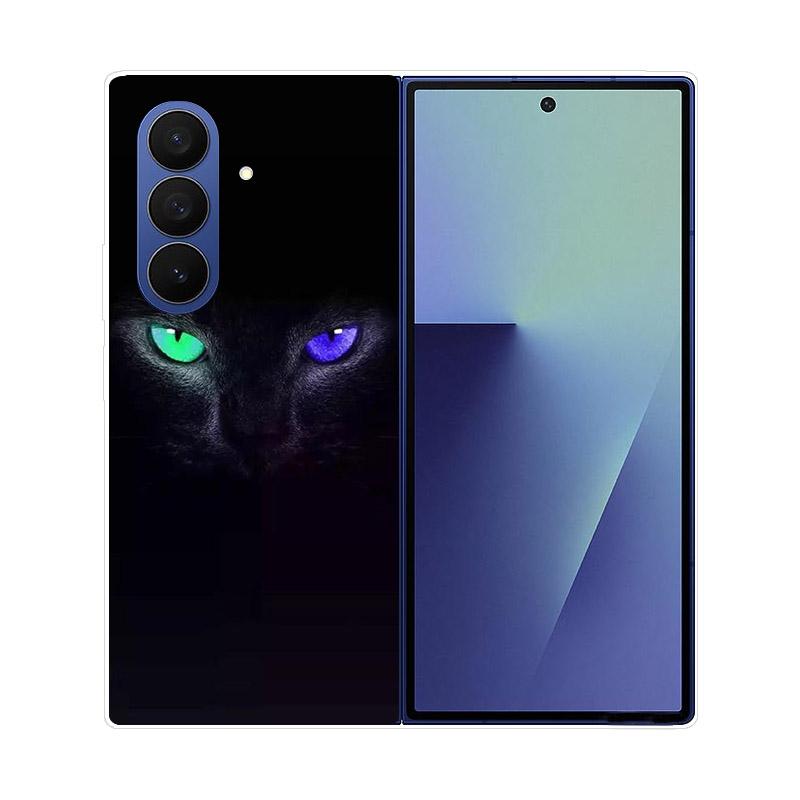 Прозрачный складной чехол для телефона Samsung Galaxy Z Fold 6 7 Прозрачная ударопрочная жесткая крышка из ПК для Samsung Z Fold7 Fold6 Чехол Capa