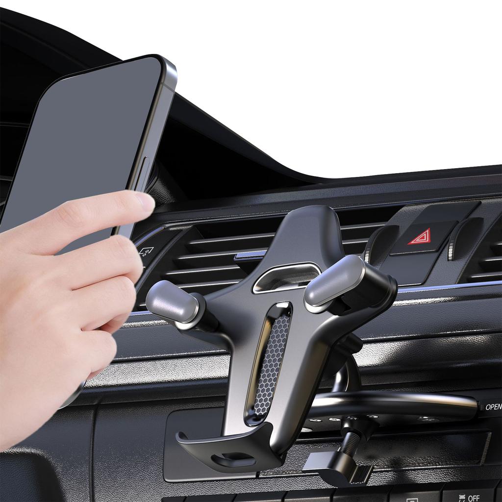 Y-Shape Car Cellphone Holder Compact Disc Slot Mobile Cell Stand Car Vent Phone Holder Compatible for iPhone and All Smartphones