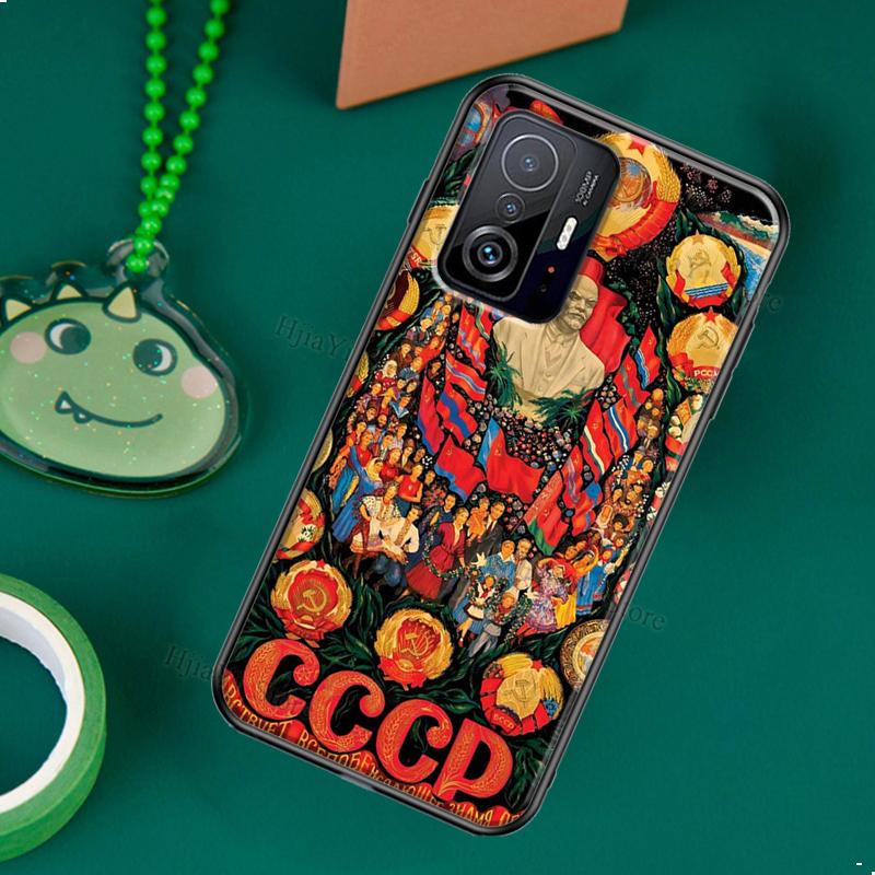 Чехол с флагом СССР СССР CCCP для Xiaomi Mi 11 Lite 10T 11T Pro, чехол для телефона POCO X3 NFC M3 M4 Pro F2 F3