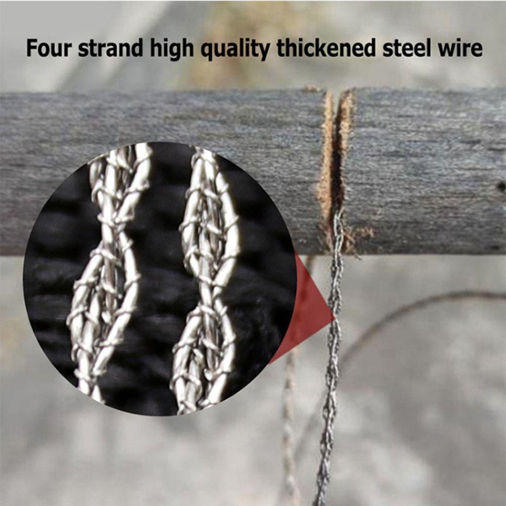 Spiral Winding Survival Rope Saw Stainless Steel Stainless Steel Wire Saw Tree Saw