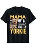 Vintage Graphic 100 Cotton TShirt Mama Of A Spoiled Rotten Yorkie Dog Lover Summer