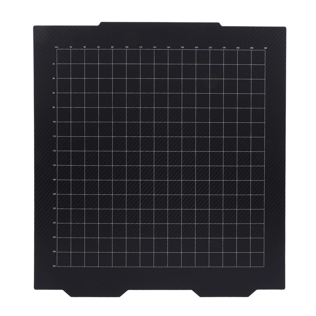 Пластина для сборки 3D-принтера 365 X 365 мм Двусторонняя Углеродное волокно PET Порошковое покрытие PEI Лист из пружинной стали для Prusa XL