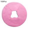 100Pcs Disposable Face Cradle Covers Massage Face Rest Covers Breathable Bed Hole Pad for Salons Headrest Spas Clinics Massage Tables Chairs