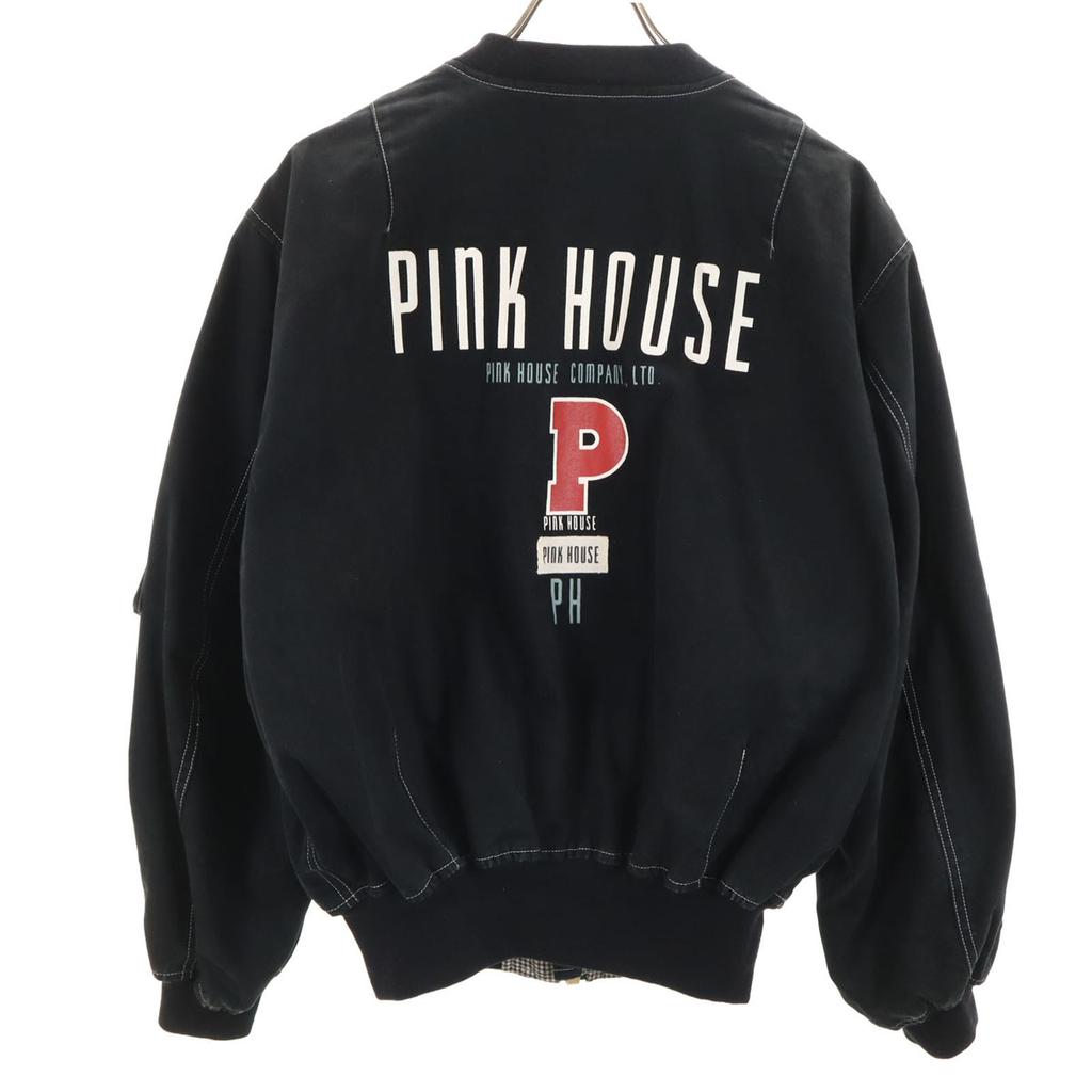 PINK HOUSE Zip Blouson Black MA-1 Type Men's Used