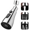 Faucet Extender Metal Alloy 360 Rotation Sprayer Kitchen Taps Three Modes Head Water Saver Anti-Splash Tap Booster Shower Faucet