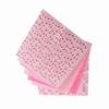 7pcs 25*25cm Cotton Fabric DIY Assorted Squares Pre Cut Bedding Suite Quarters Bundle (Pink)
