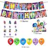 32Pcs Inside Out 2-Themed Party Decoration Set w/ Banner, Cake Toppers, Balloons