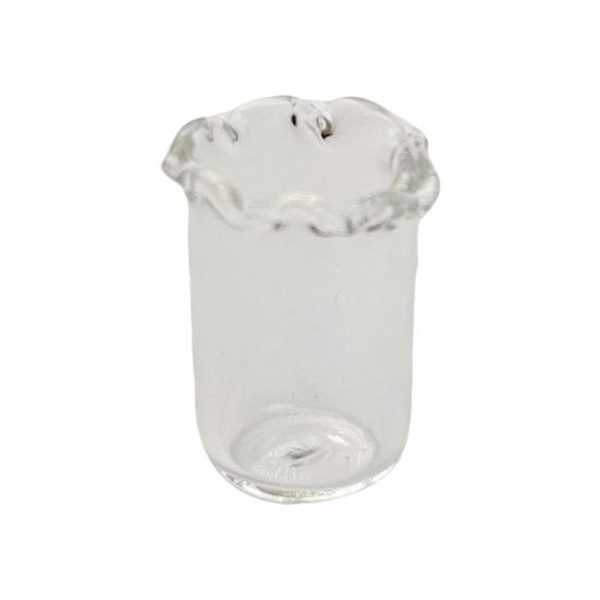 Стеклянное украшение в виде цветка ручной работы со стеблем, выдувная мини-фигурка цветочного растения, украшение для дома, гостиной, офисного стола, ваза для цветов