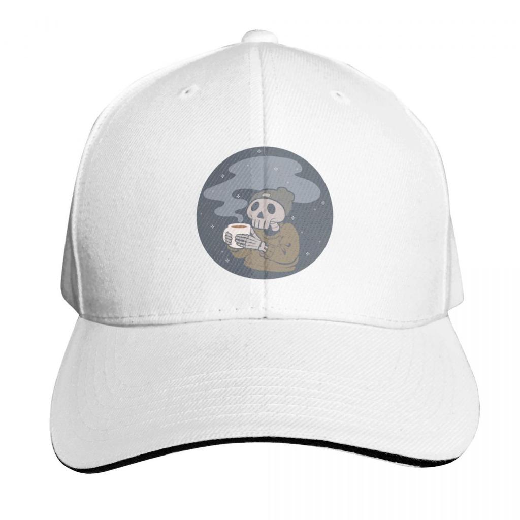 Skully Coffee Baseball Cap Unisex For Men Women Outdoor Golf Running Hiking Summer Beach Travel