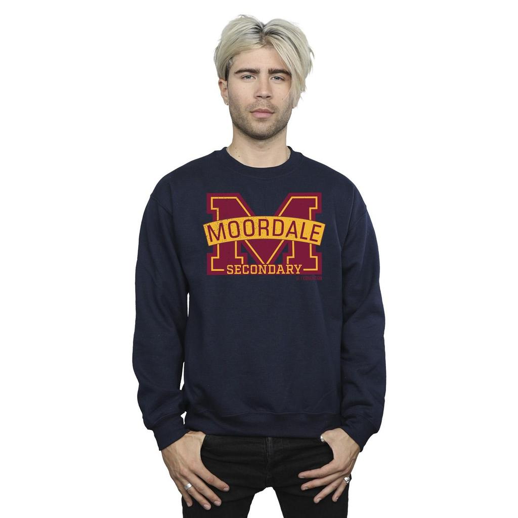 Netflix Mens Sex Education Moordale Cracked M Logo 2 Sweatshirt
