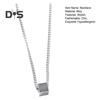 Геометрическое ожерелье с подвеской для мужчин Серебряный кубический кулон цепочка ожерелье гипоаллергенные украшения для повседневной носки