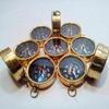10 PCS Maritime Nautical Vintage Style Brass Pocket Compass Key Chains