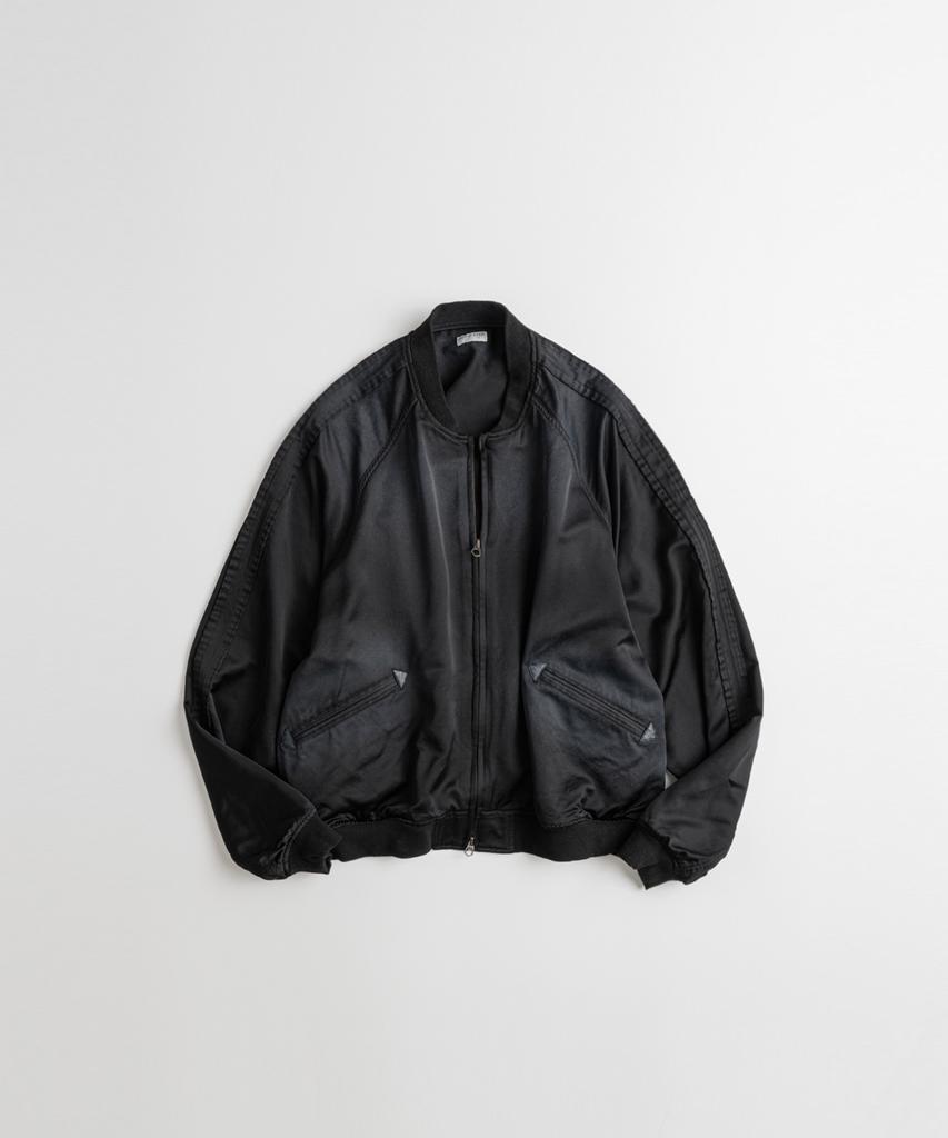 Beheavyer Washed Wool Souvenir Jacket Black