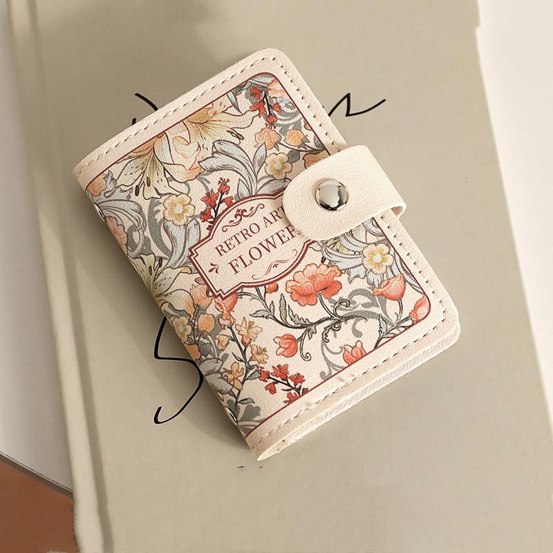 Стиль цветочной живописи, сумки для карточек, красивая картина маслом, чехол из искусственной кожи, IC/ID-карта, банковская карта, держатель для визитных карточек