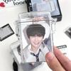 Инс Коробка для фотокарточек Прозрачный чехол для фотокарточек айдолов 3 дюйма Органайзер для хранения карточек Пластиковая коробка для хранения фотографий Школьные канцелярские товары