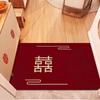 Новый китайский Новый год Красный шелковый кольцевой ковер входная дверь коврик для пола бытовой легко чистящийся коврик ПВХ коврик для ног