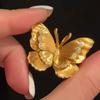 Новая китайская мода, двуслойная, с блестками, бабочка, высококлассная, легкая роскошь, модная брошь