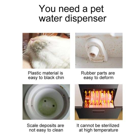 1 комплект, 2 л, фонтанчик для воды для домашних животных, большая емкость, мультифильтрация, автоматический диспенсер для воды для собак, кошек