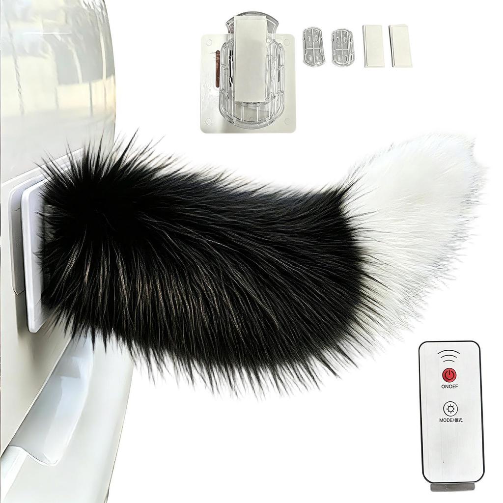 Moving Tail Cute Remote Control Rechargeable Decor Car Exterior Ornaments for RV Travel Rear Trucks Motorcycle Home Vehicles